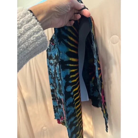 Kathmandu Imports tie-dye free size scarf cowl neck open sleeves - Picture 3 of 5